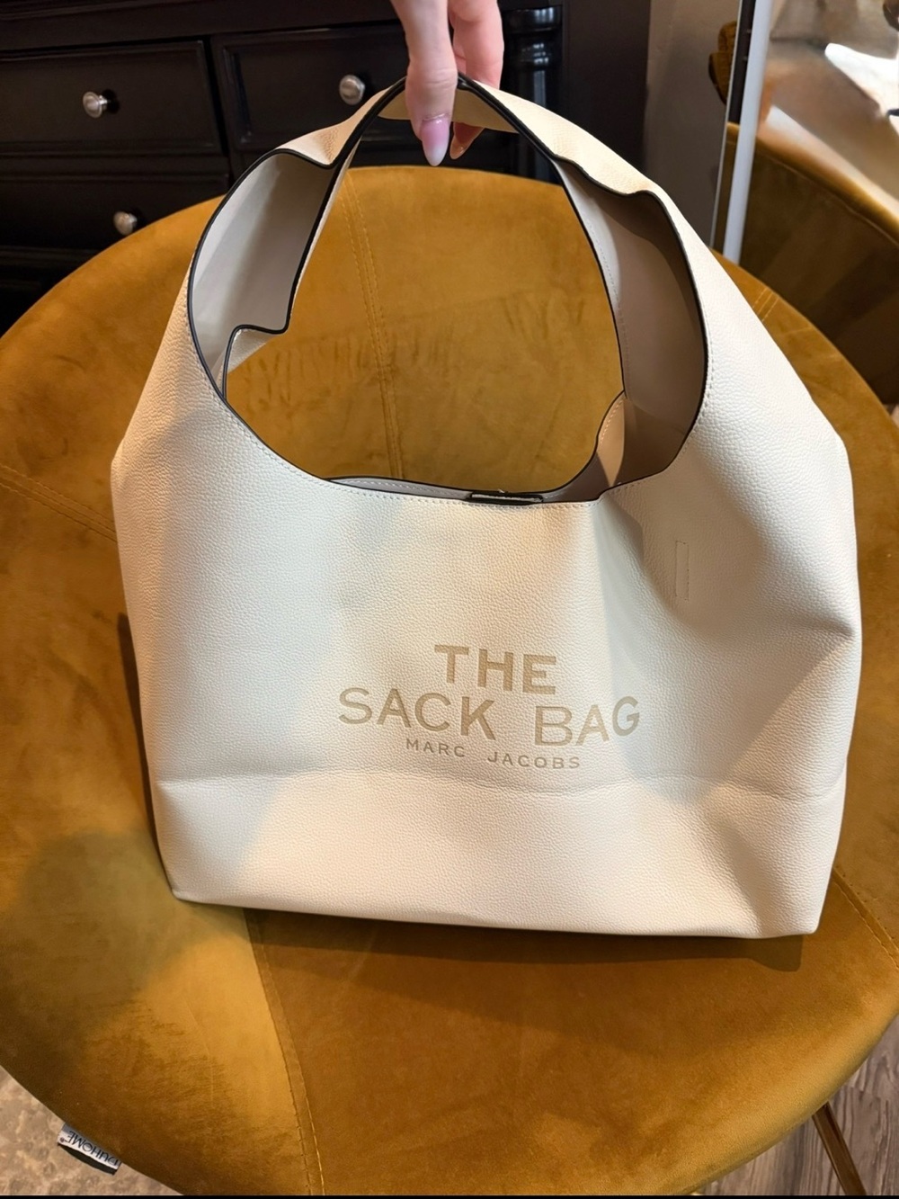 Marc Jacobs Cream The Sack Bag Shoulder Tote